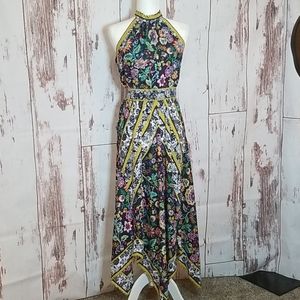 Floral/Patterns haltered dress